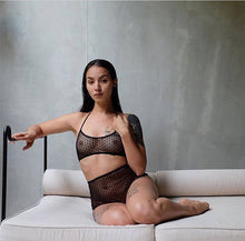 Clara hight waist plumeti lingerie set