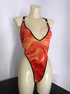 In flames bodysuit